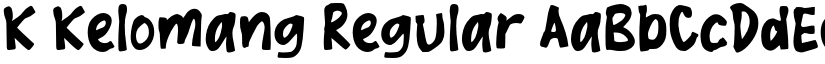 K Kelomang Regular font