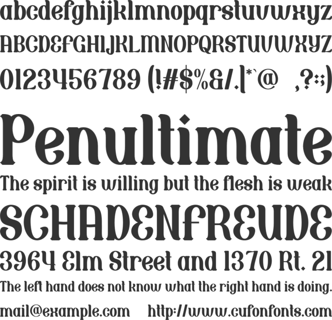 AT TAQWA font preview