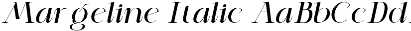 Margeline Italic font