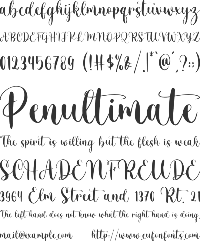 Delminsta font preview