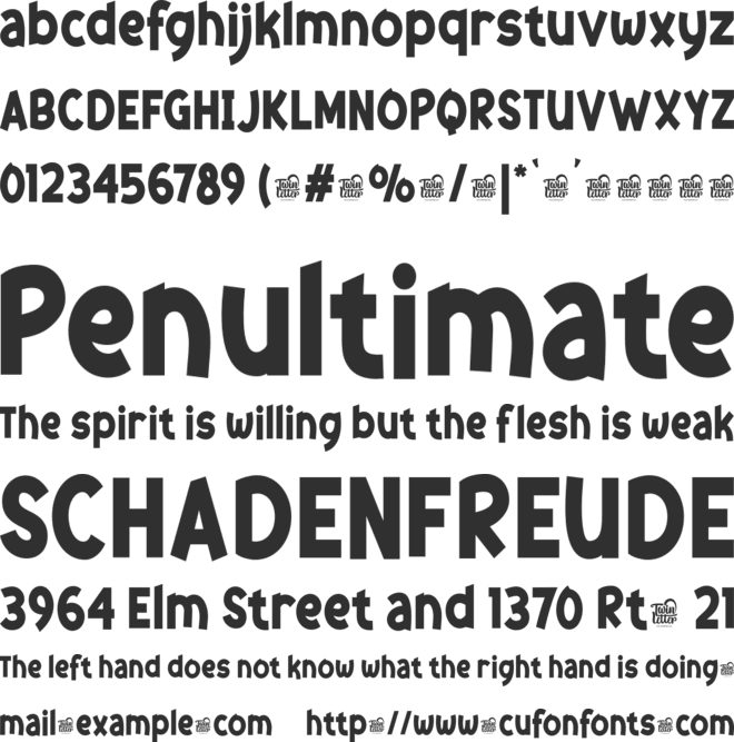 Oikawy Trial font preview