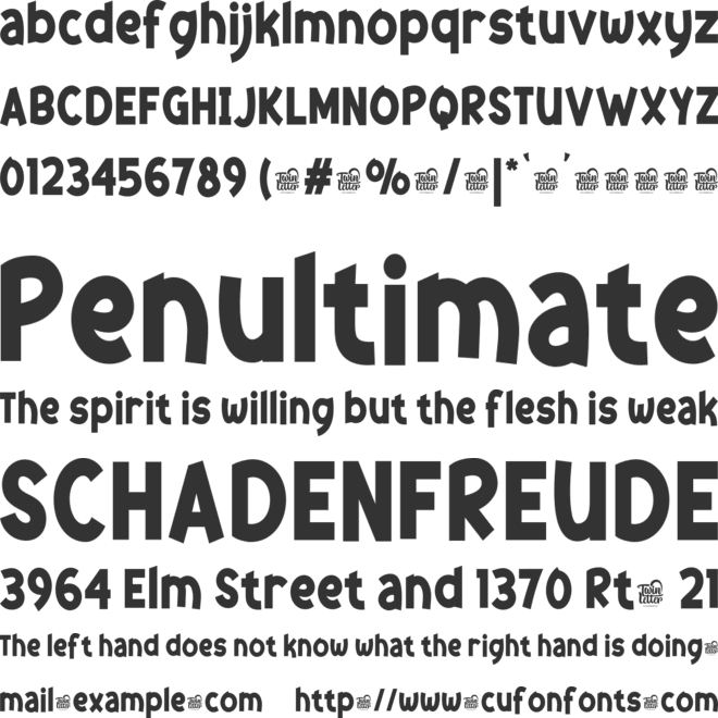 Oikawy Trial font preview