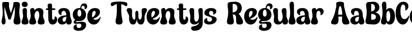 Mintage Twentys Regular font