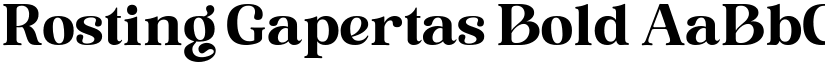 Rosting Gapertas Bold font