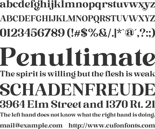 Rosting Gapertas font preview