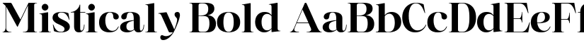 Misticaly Bold font