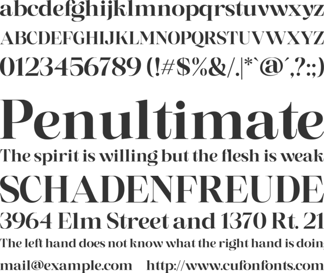 Misticaly font preview