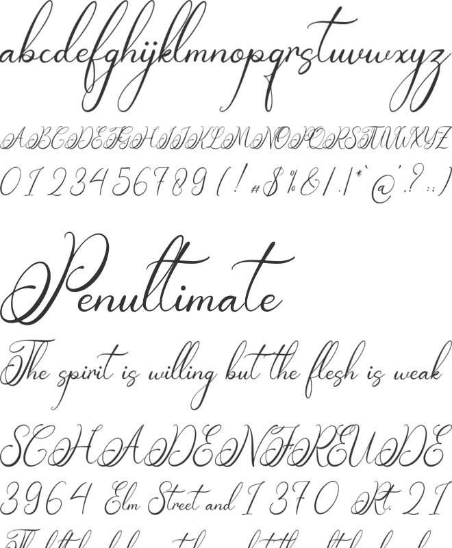 Teofandin Levantamy font preview