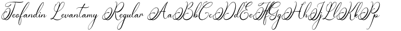 Teofandin Levantamy Regular font