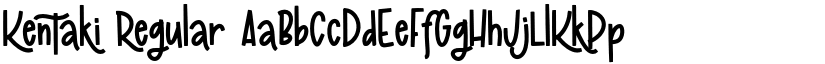 Kentaki Regular font