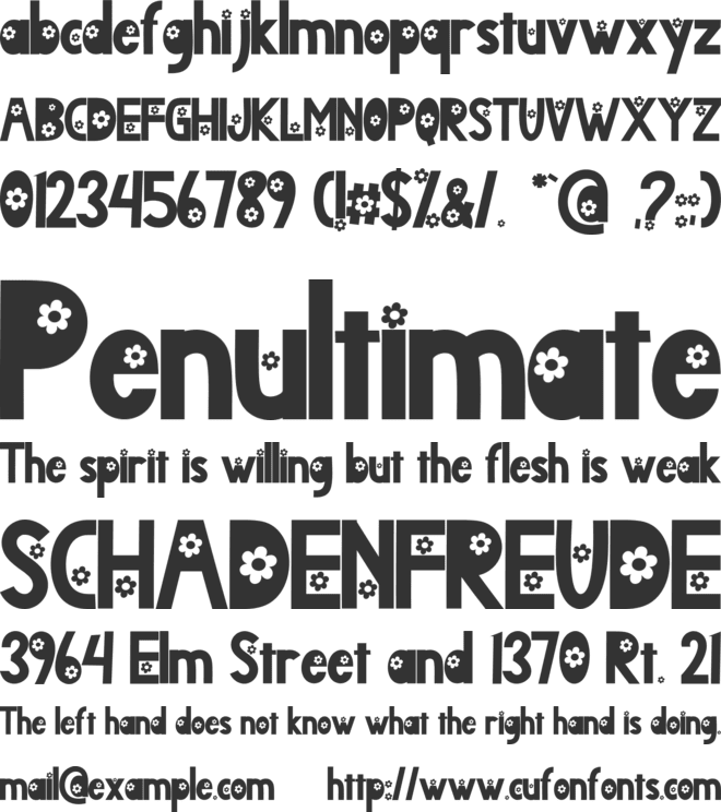 Summer Fresh font preview