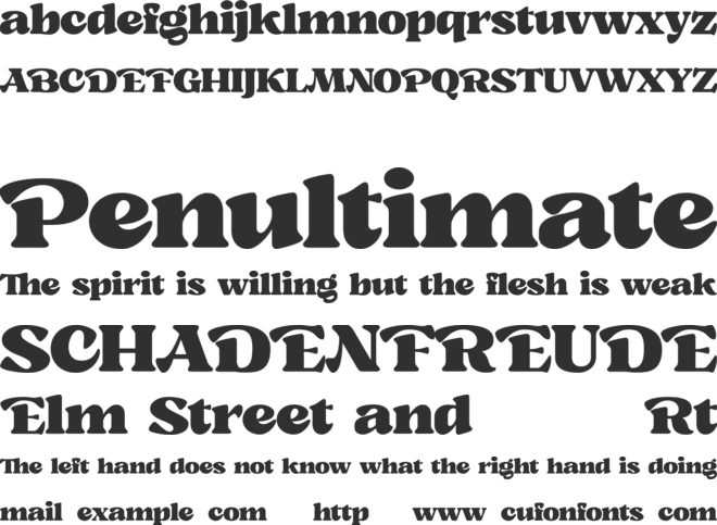 Mickle font preview