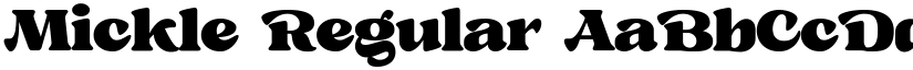 Mickle Regular font