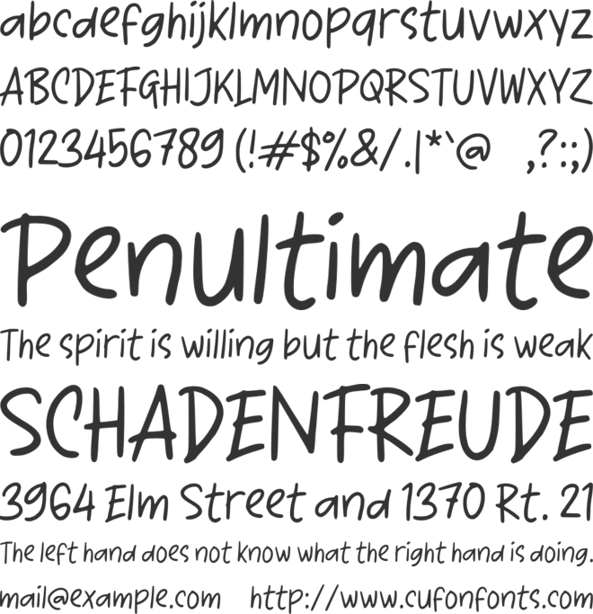 K Kutipan font preview