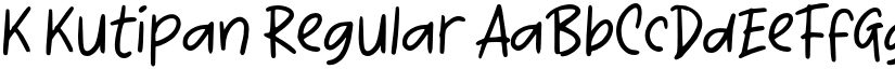 K Kutipan Regular font