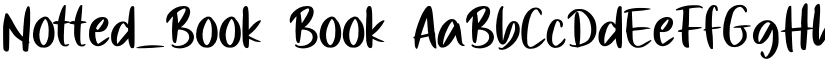 Notted_Book Book font