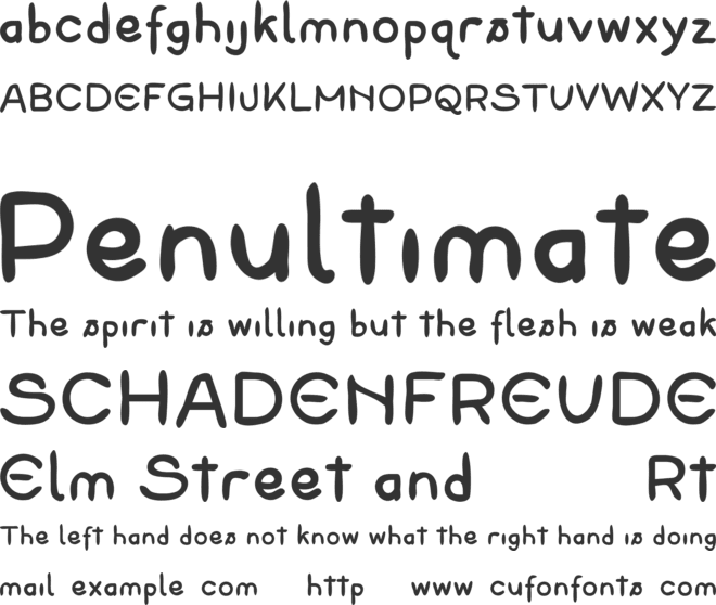 Maystar font preview