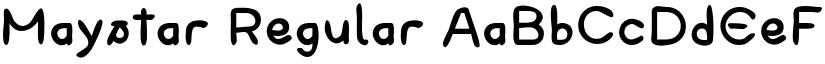 Maystar Regular font