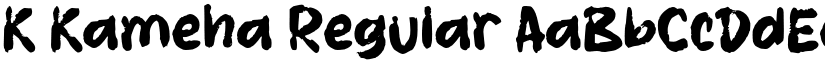 K Kameha Regular font