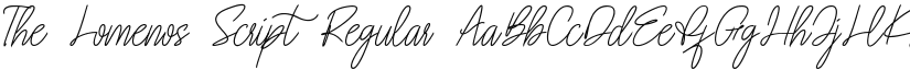 The Lomenos Script font download