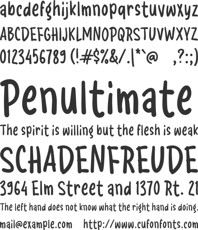 K Kibar Bendera font preview