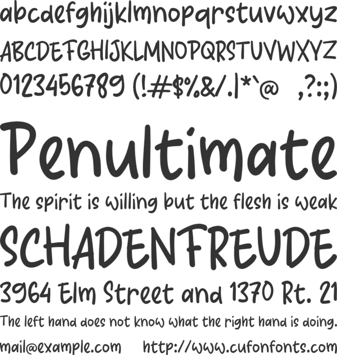 K Kreasiku font preview