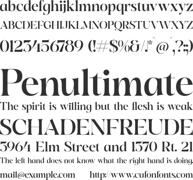 Quilge font preview