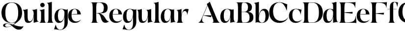 Quilge Regular font