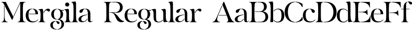 Mergila Regular font