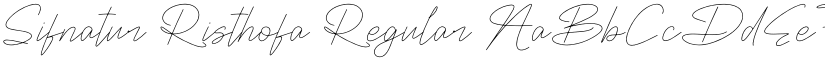 Sifnatur Risthofa Regular font