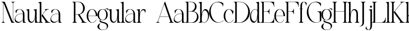 Nauka Regular font