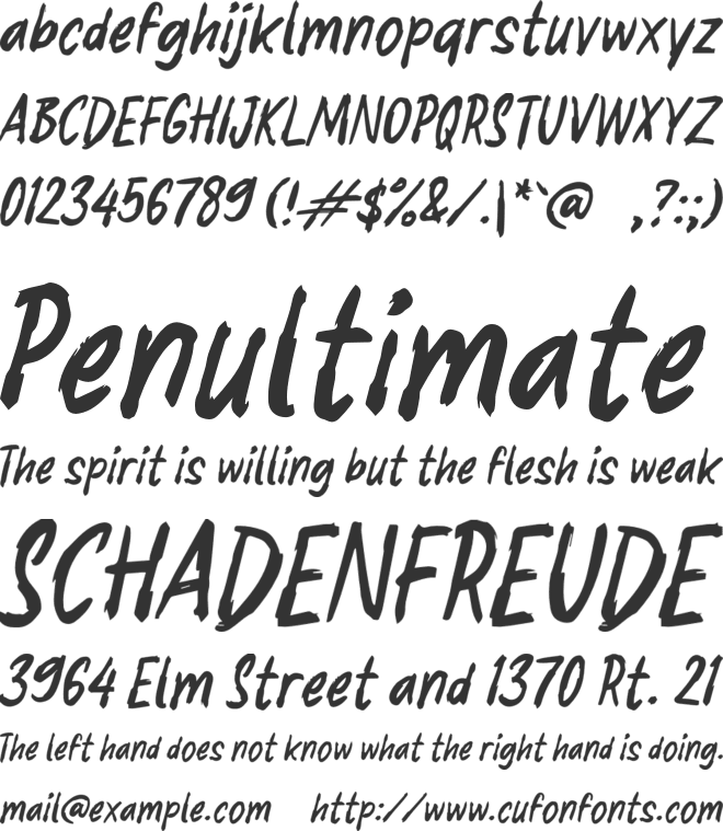 K Kupas font preview