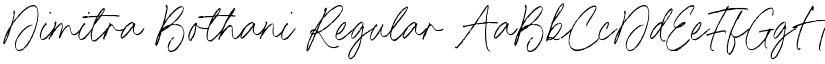 Dimitra Bothani Regular font