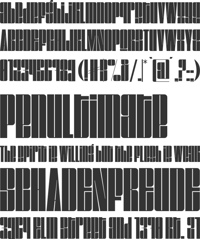 Maganti font preview