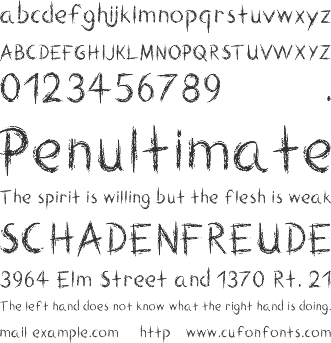 chalky font preview