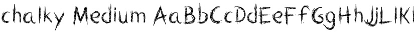 chalky Medium font