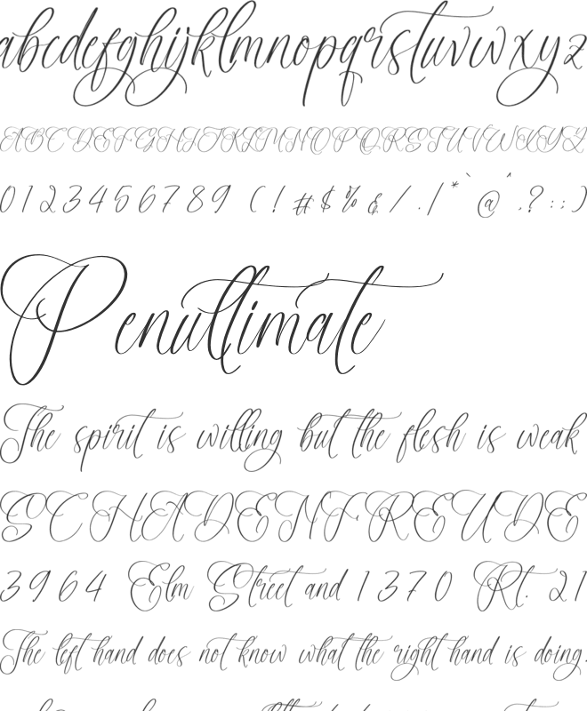 Adofellins Barlinestya font preview