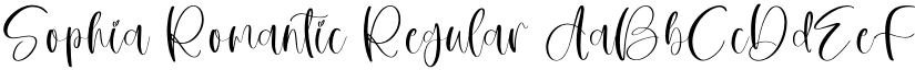 Sophia Romantic Regular font