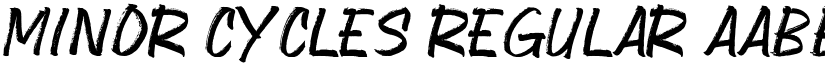 Minor Cycles Regular font
