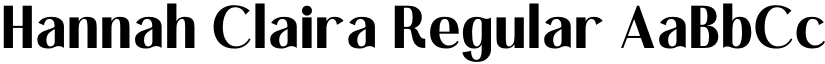 Hannah Claira Regular font