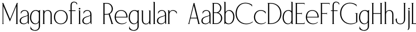 Magnofia Regular font