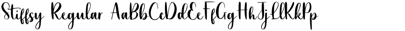 Stiffsy Regular font