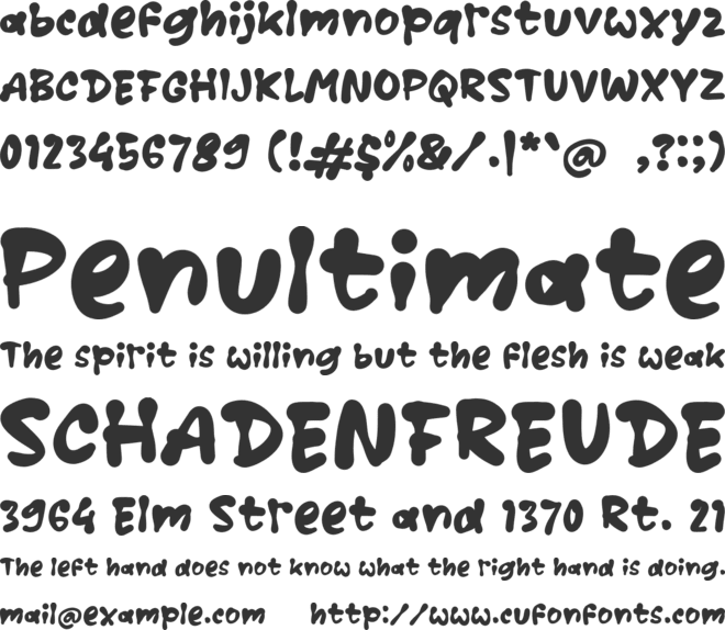 K Kawis font preview