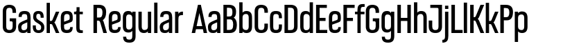 Gasket Regular font