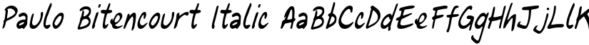 Paulo Bitencourt Italic font