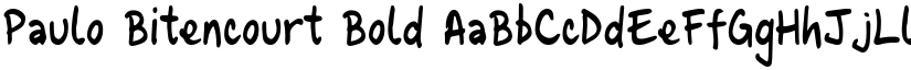 Paulo Bitencourt Bold font