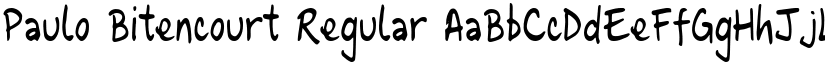 Paulo Bitencourt Regular font