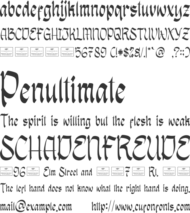 Last Chronicle Free font preview