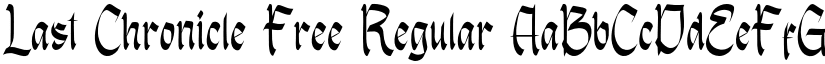Last Chronicle Free Regular font