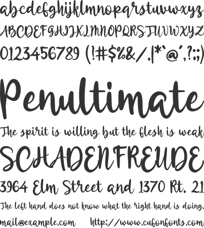 BeautyAbigail font preview